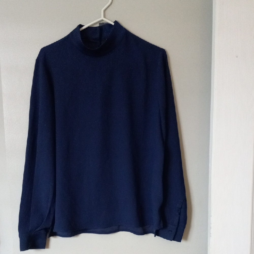 Navy Blue Brand New With Tags Women's Dress Shirt